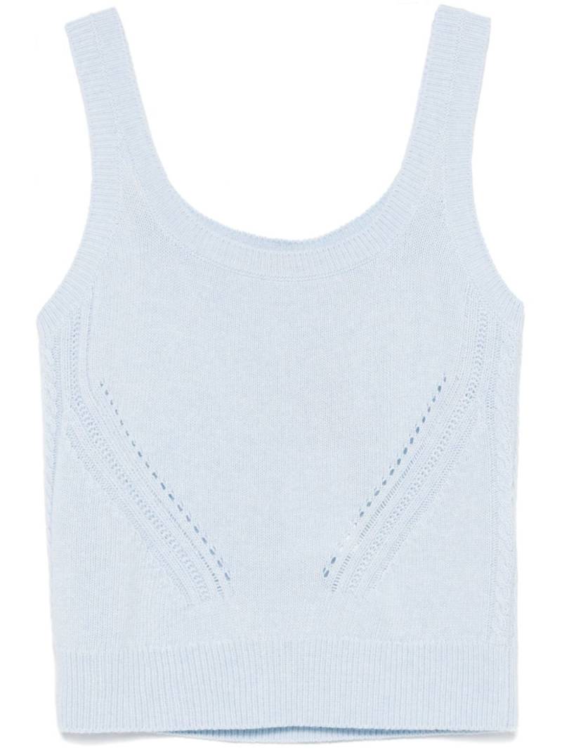 Ermanno Scervino knitted tank top - Blue von Ermanno Scervino