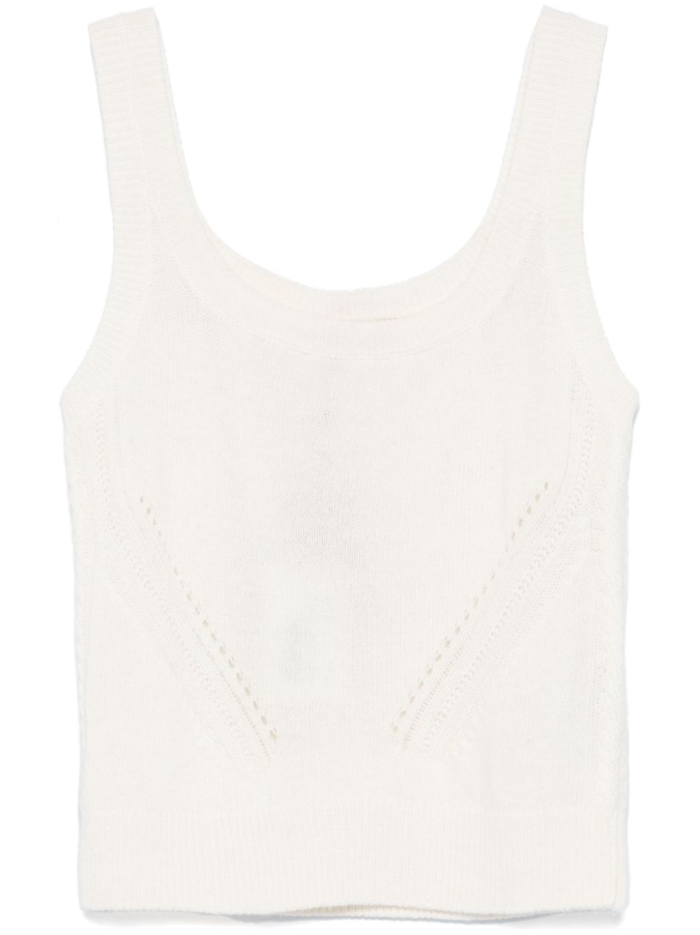 Ermanno Scervino knitted tank top - White von Ermanno Scervino