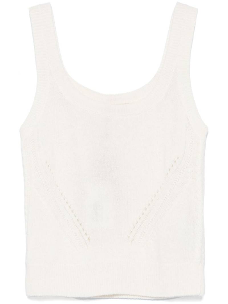 Ermanno Scervino knitted tank top - White von Ermanno Scervino