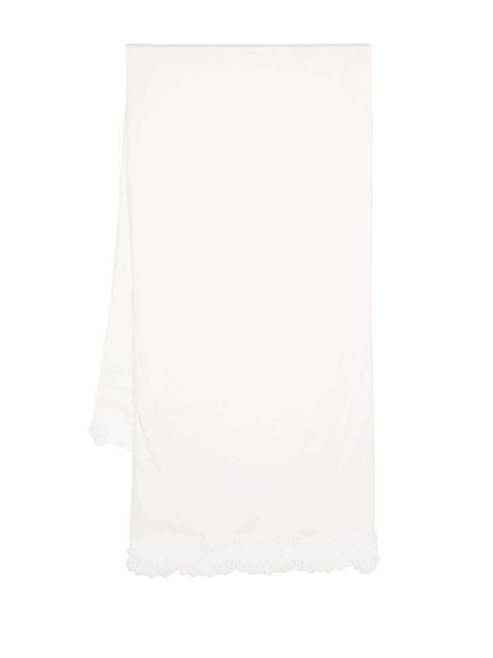 Ermanno Scervino lace-appliqué scarf - White von Ermanno Scervino