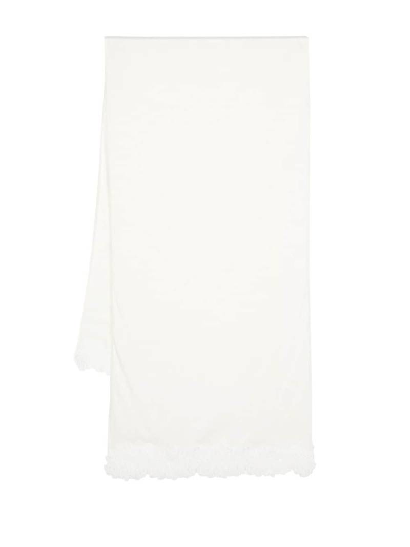 Ermanno Scervino lace-appliqué scarf - White von Ermanno Scervino