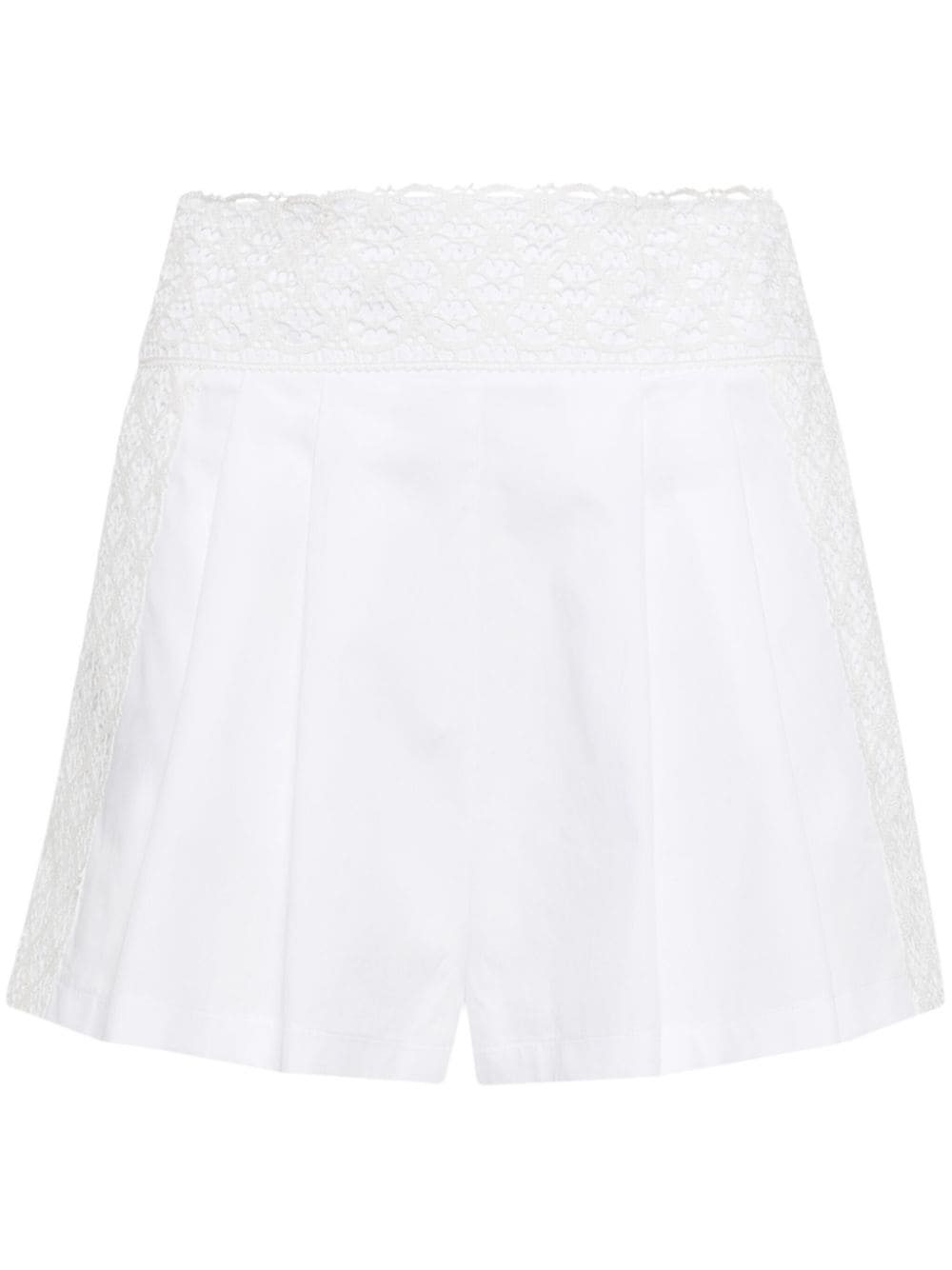 Ermanno Scervino lace-appliqué shorts - White von Ermanno Scervino