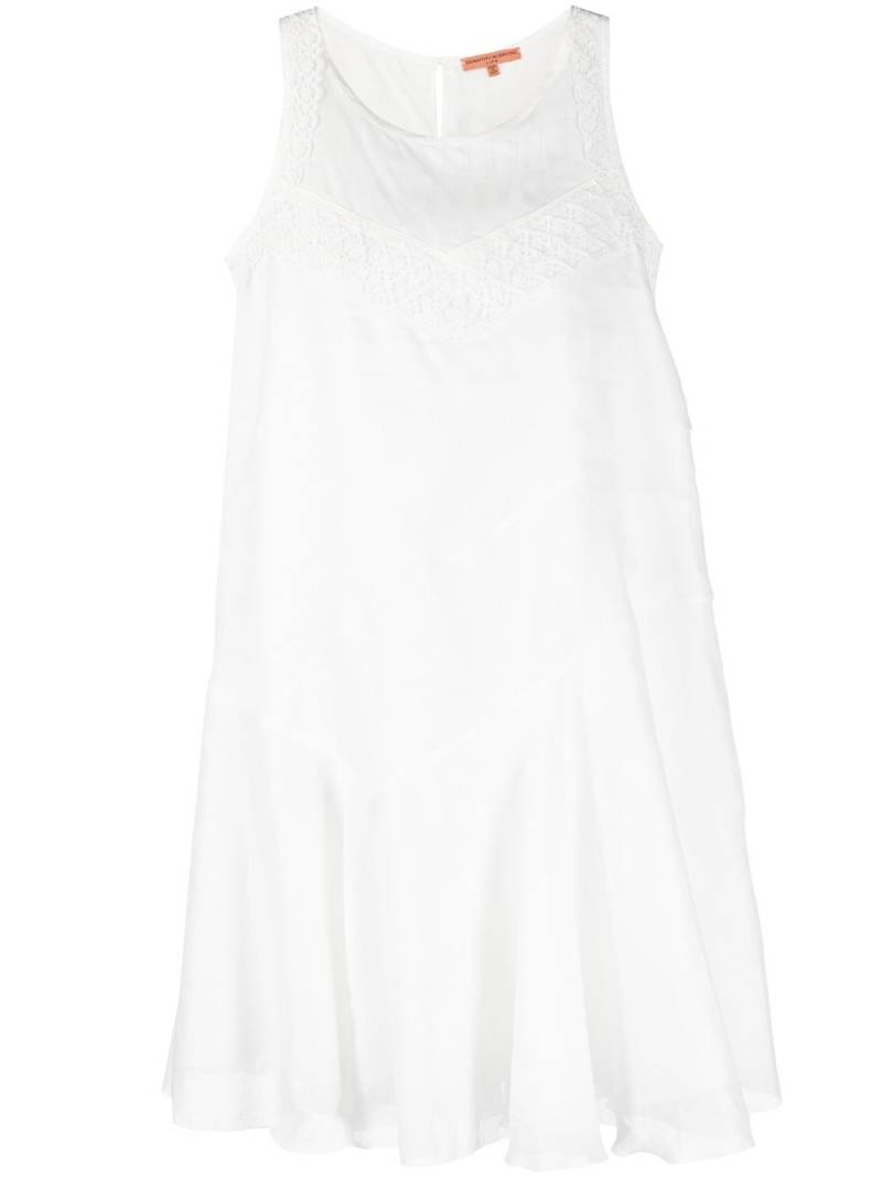 Ermanno Scervino lace-detail short shift dress - White von Ermanno Scervino