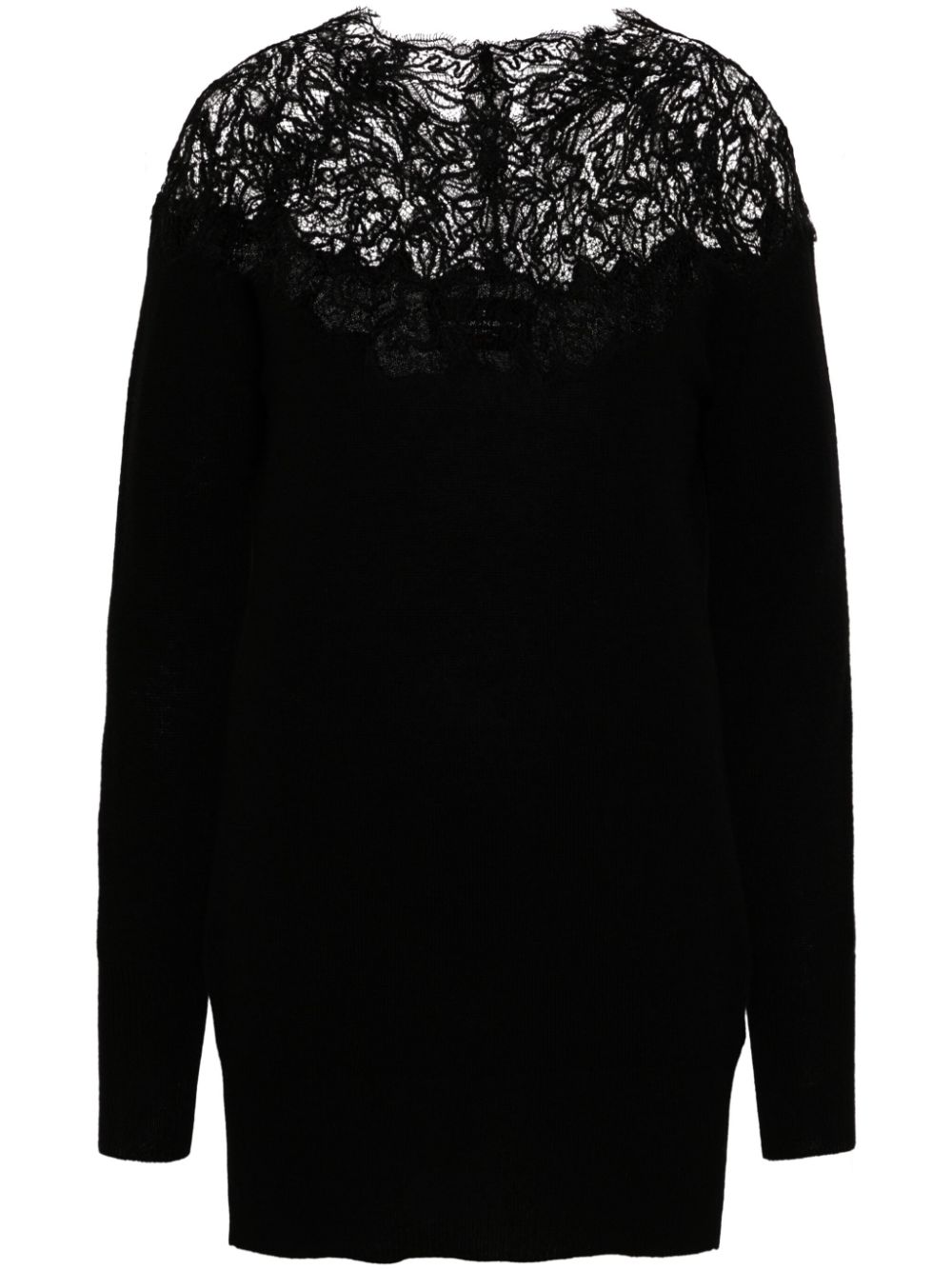 Ermanno Scervino lace-detailed jumper - Black von Ermanno Scervino