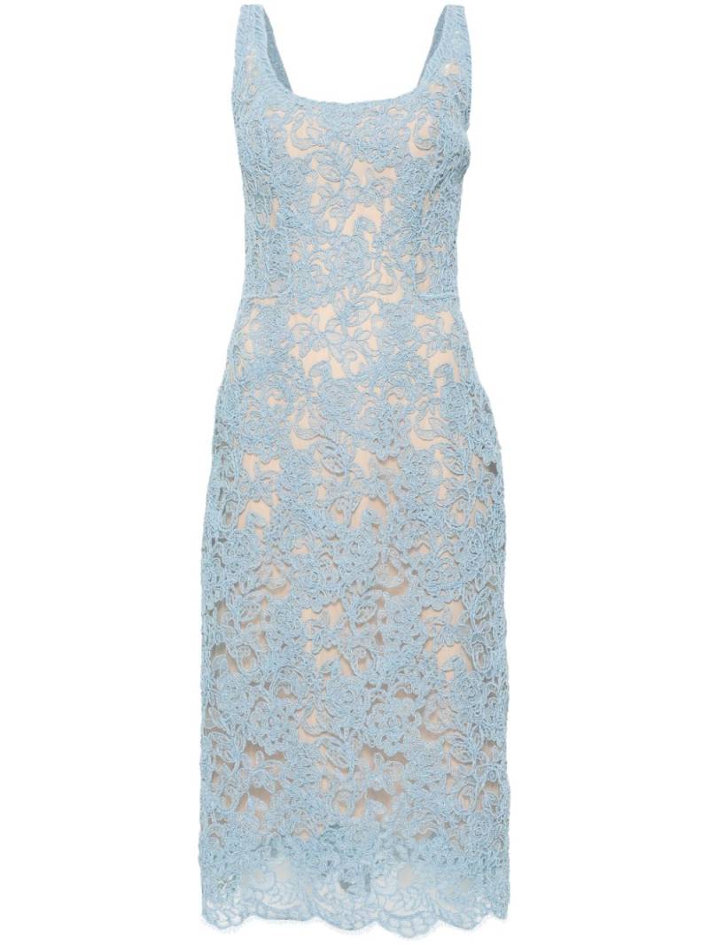 Ermanno Scervino lace midi dress - Blue von Ermanno Scervino