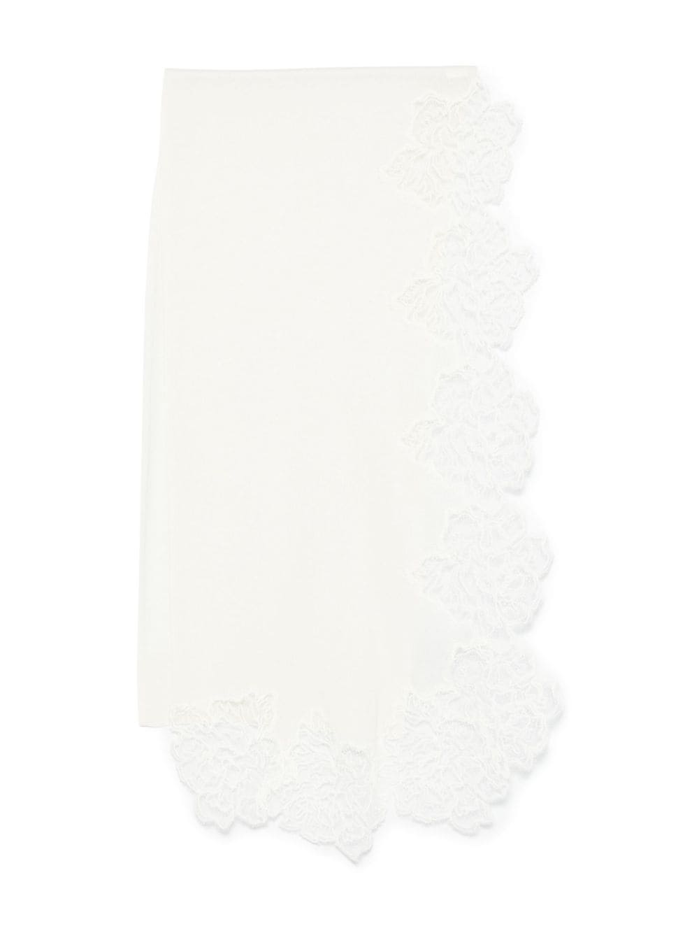 Ermanno Scervino lace-panel scarf - Neutrals von Ermanno Scervino