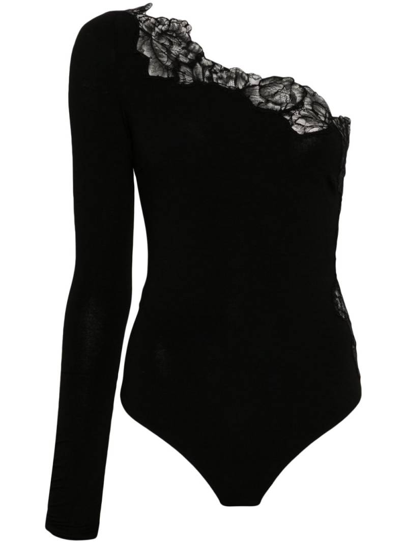 Ermanno Scervino lace-panelled bodysuit - Black von Ermanno Scervino