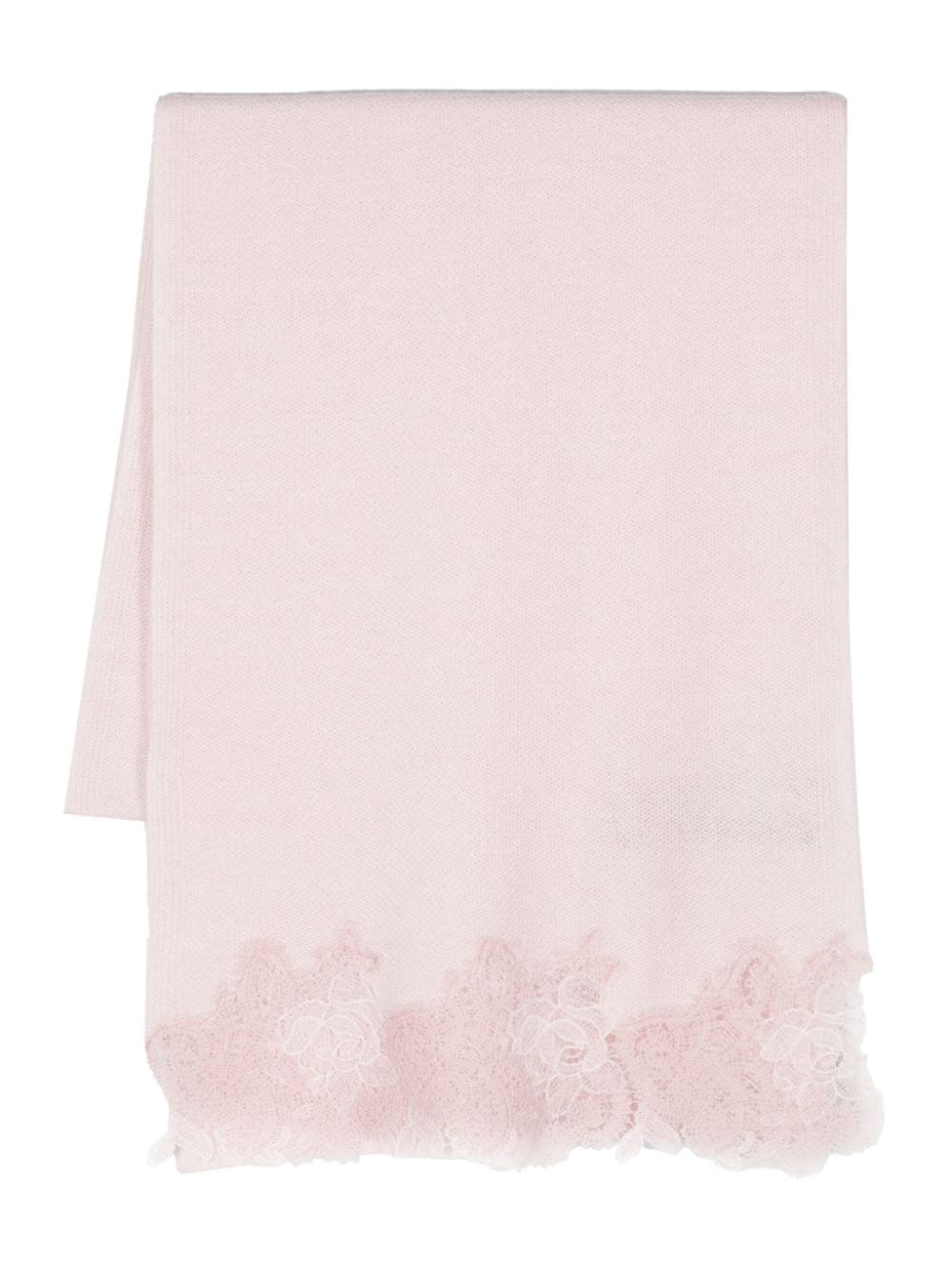 Ermanno Scervino lace-trim scarf - Pink von Ermanno Scervino