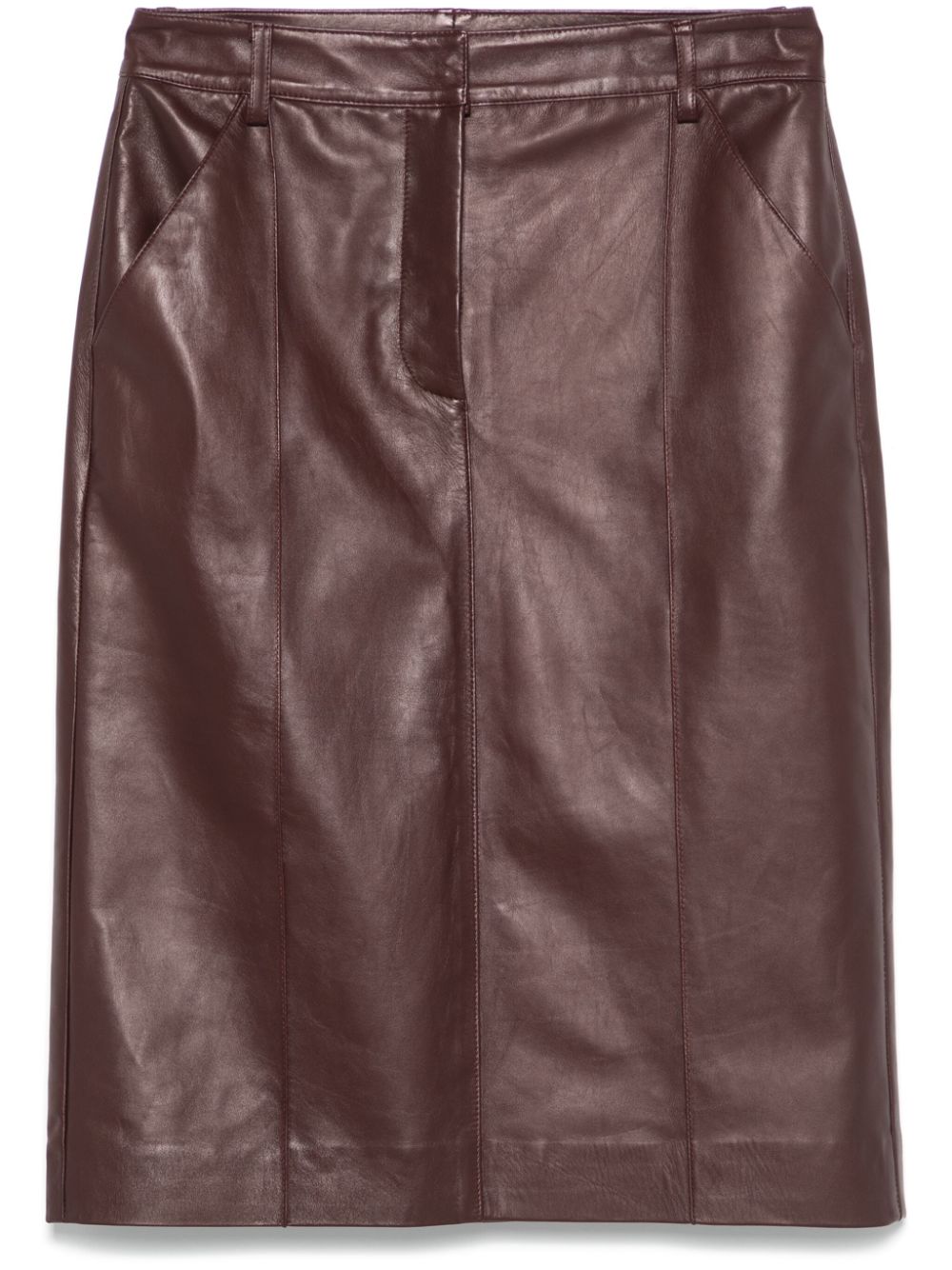 Ermanno Scervino leather skirt - Brown von Ermanno Scervino