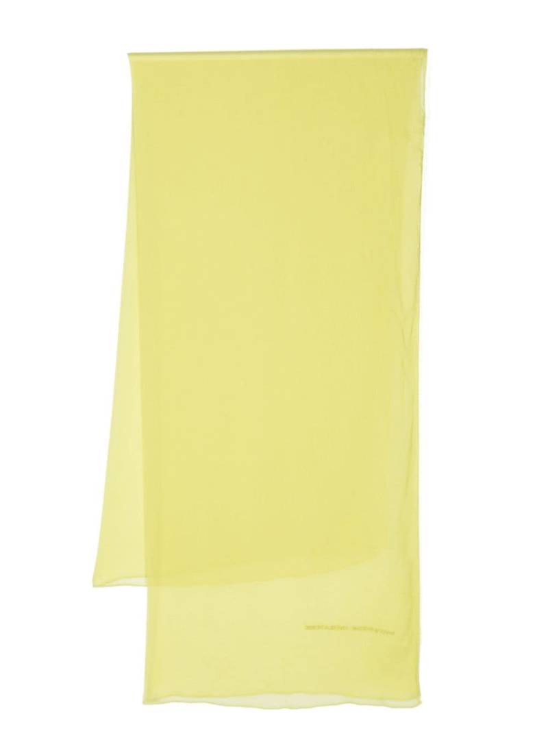 Ermanno Scervino logo-print scarf - Green von Ermanno Scervino