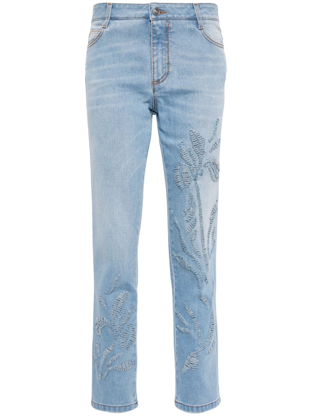 Ermanno Scervino mid-rise straight-leg jeans - Blue von Ermanno Scervino