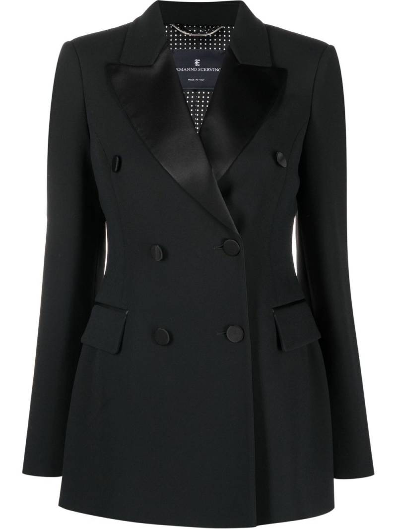 Ermanno Scervino peak-lapel double-breasted blazer - Black von Ermanno Scervino