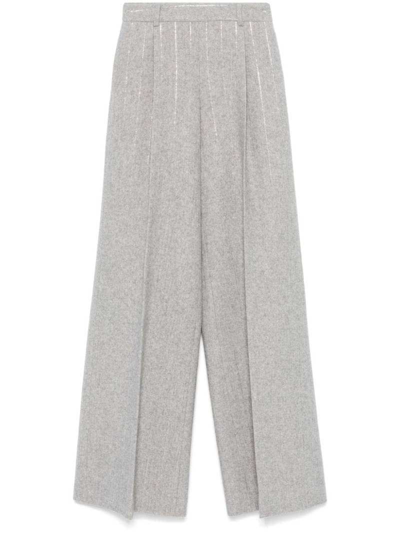 Ermanno Scervino pinstriped bootcut trousers - Grey von Ermanno Scervino