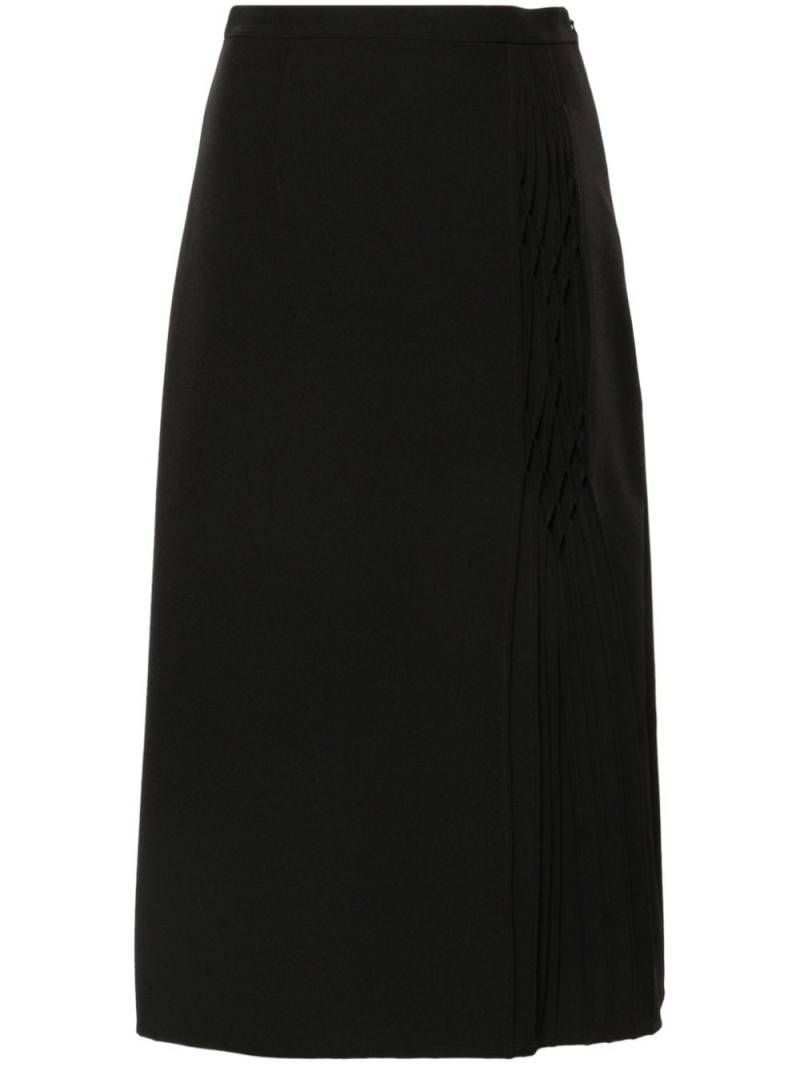 Ermanno Scervino pleat-detail skirt - Black von Ermanno Scervino