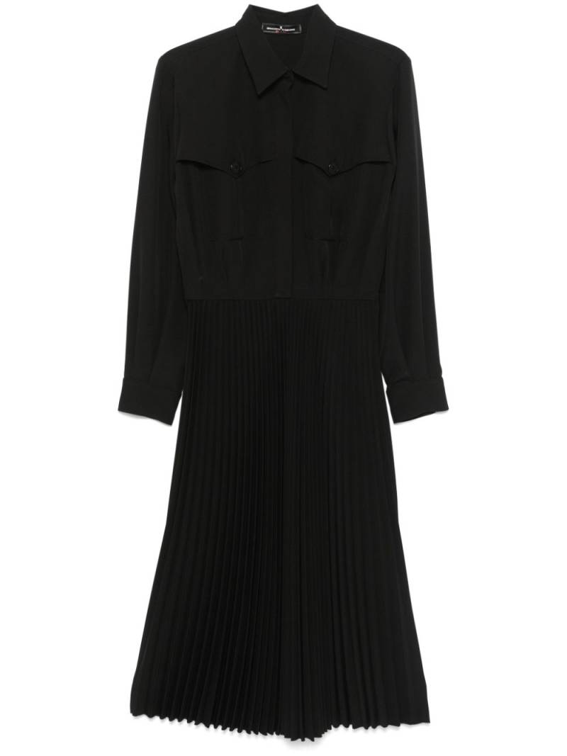 Ermanno Scervino pleated midi dress - Black von Ermanno Scervino