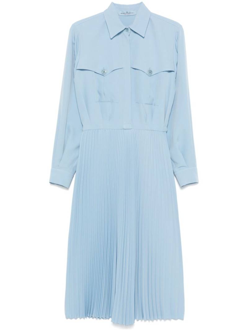 Ermanno Scervino pleated midi dress - Blue von Ermanno Scervino