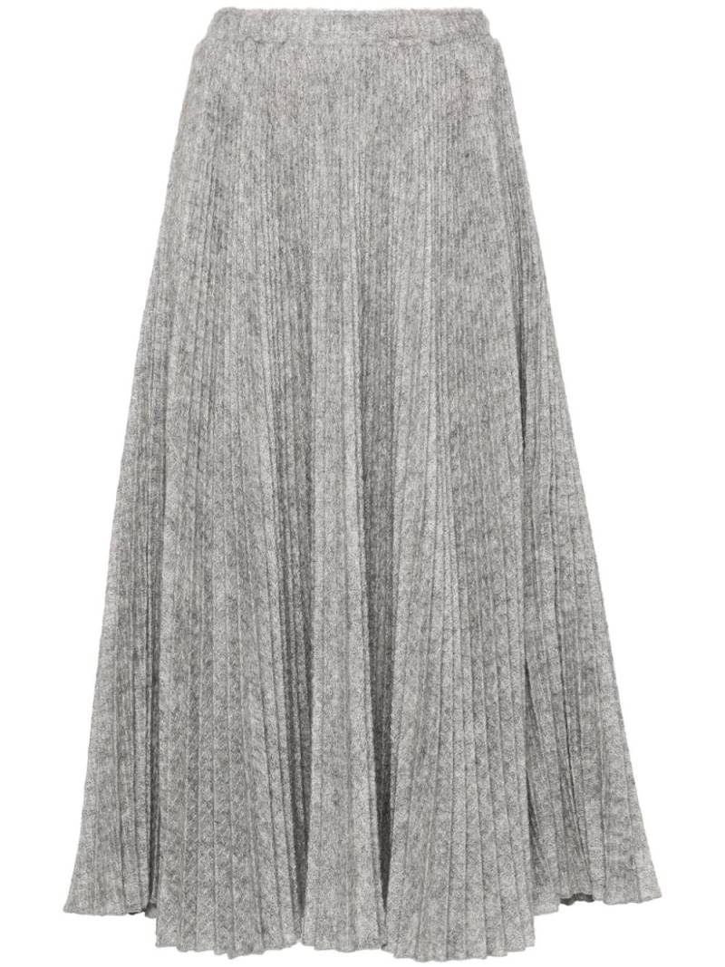 Ermanno Scervino pleated midi skirt - Grey von Ermanno Scervino