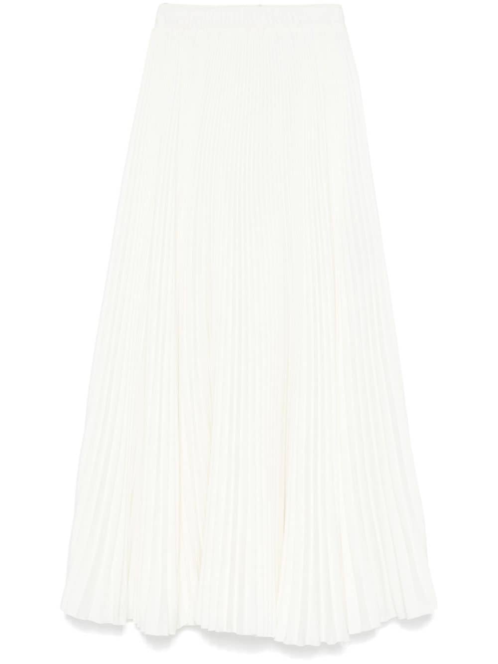 Ermanno Scervino pleated midi skirt - White von Ermanno Scervino