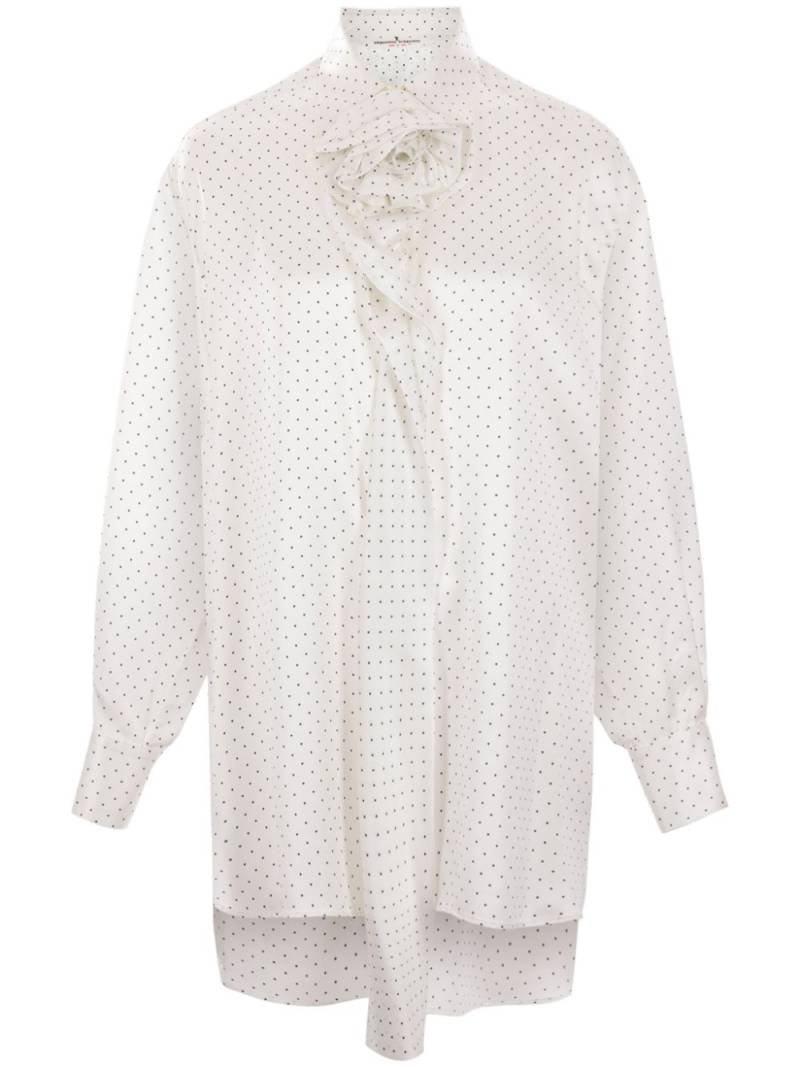 Ermanno Scervino polka-dot print blouse - White von Ermanno Scervino