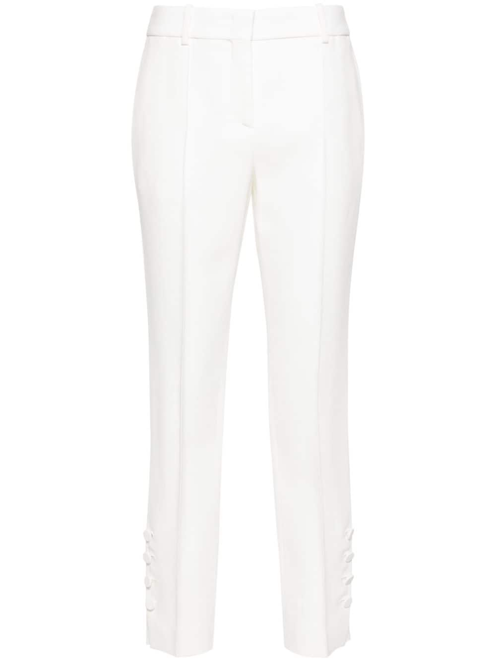 Ermanno Scervino pressed-crease cady tapered trousers - White von Ermanno Scervino