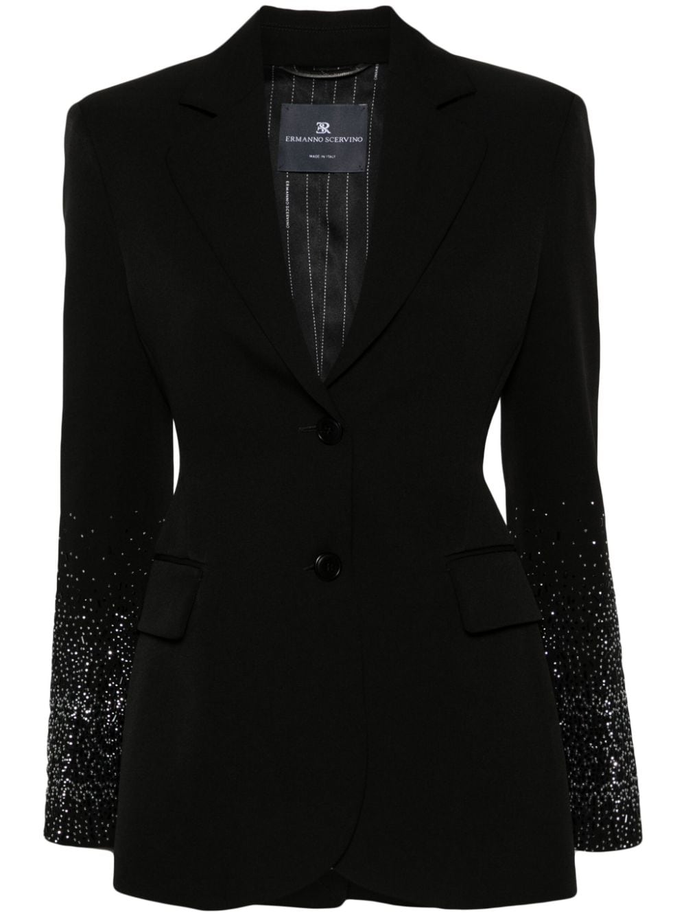 Ermanno Scervino rhinestone-embellished blazer - Black von Ermanno Scervino