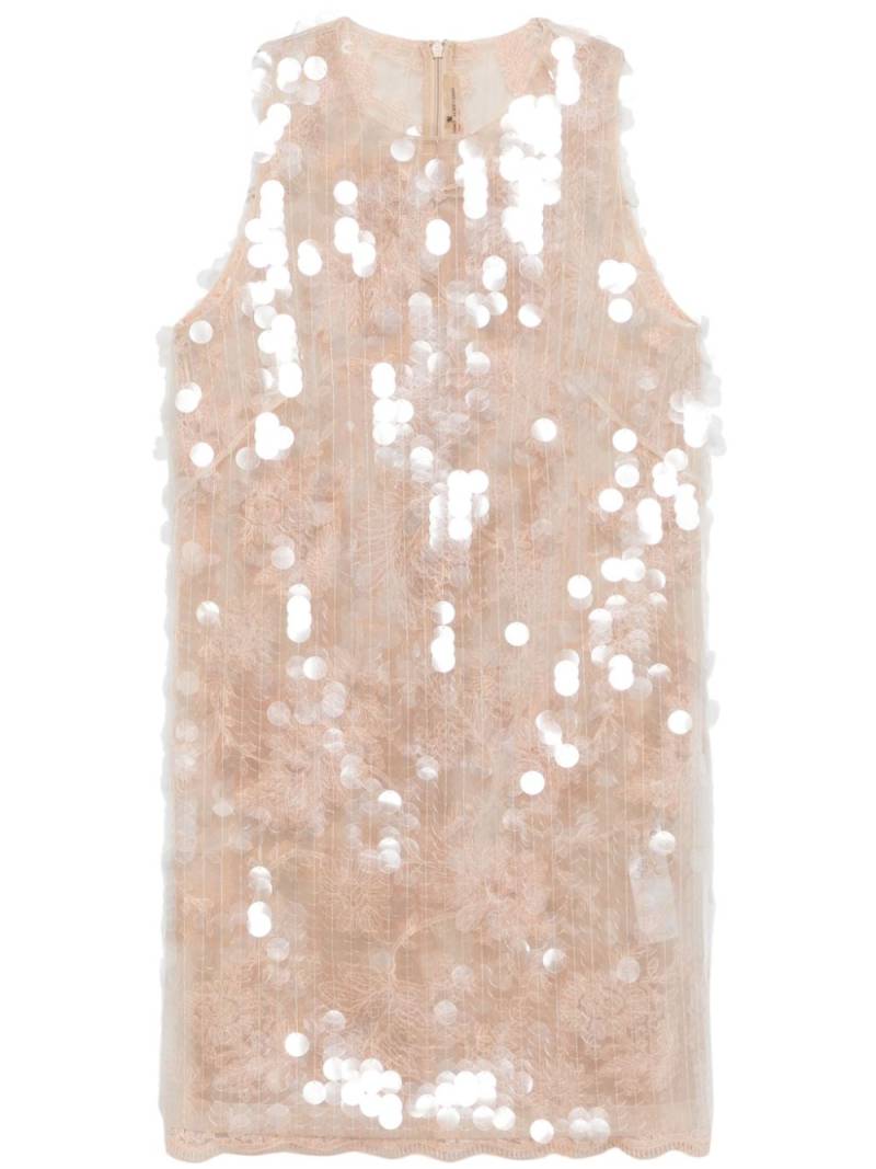 Ermanno Scervino sequin-embellished mini dress - Neutrals von Ermanno Scervino