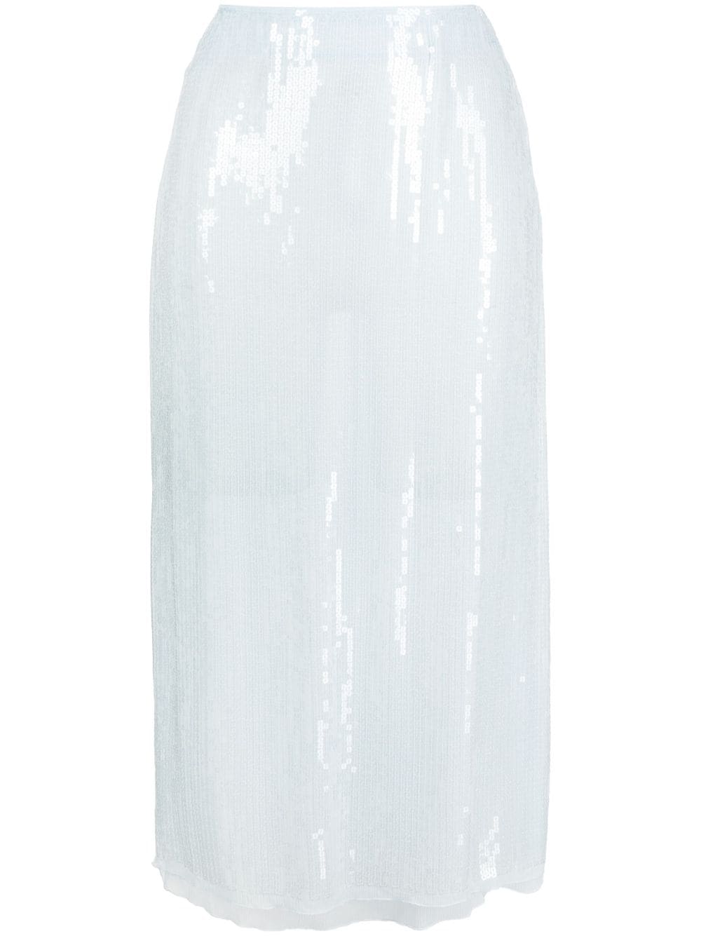 Ermanno Scervino sequin-embellished silk midi skirt - Blue von Ermanno Scervino