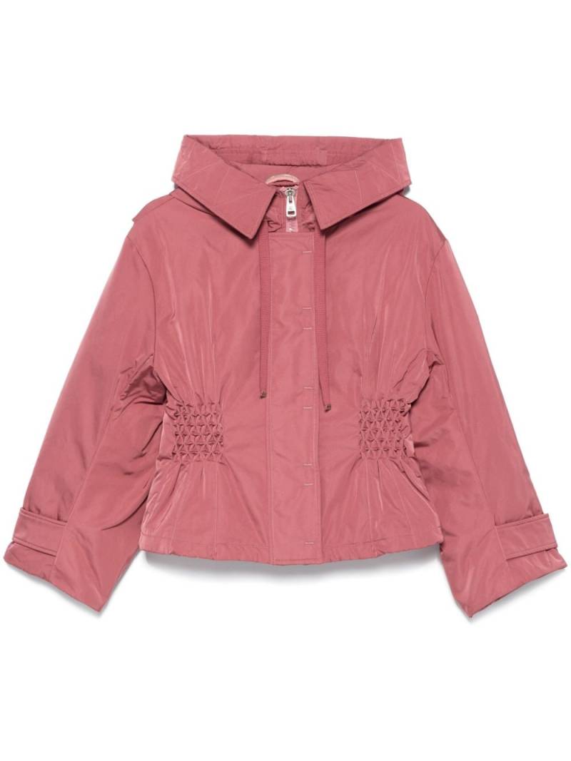 Ermanno Scervino smocked hooded jacket - Pink von Ermanno Scervino