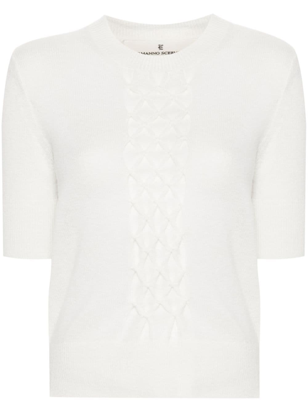 Ermanno Scervino smocking-detailed sweater - White von Ermanno Scervino