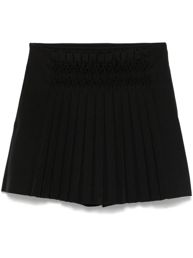 Ermanno Scervino smocking-details skorts - Black von Ermanno Scervino