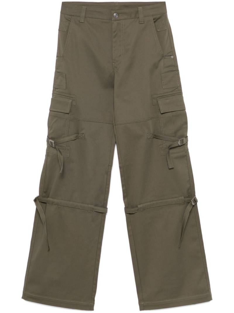 Ermanno Scervino strap-detail cargo pants - Green von Ermanno Scervino