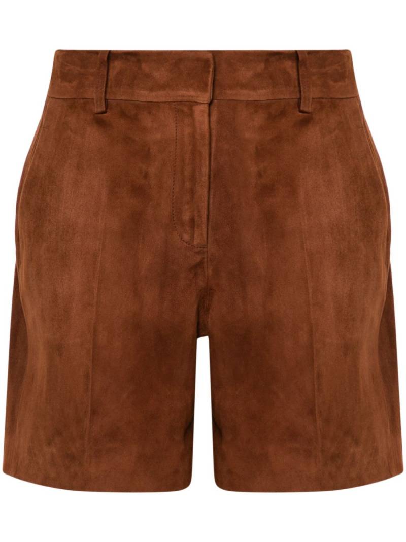 Ermanno Scervino suede bermuda shorts - Brown von Ermanno Scervino