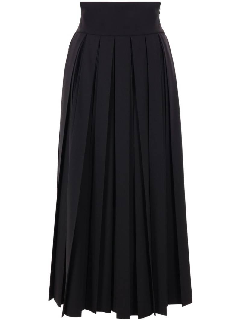 Ermanno Scervino twill pleated skirt - Black von Ermanno Scervino