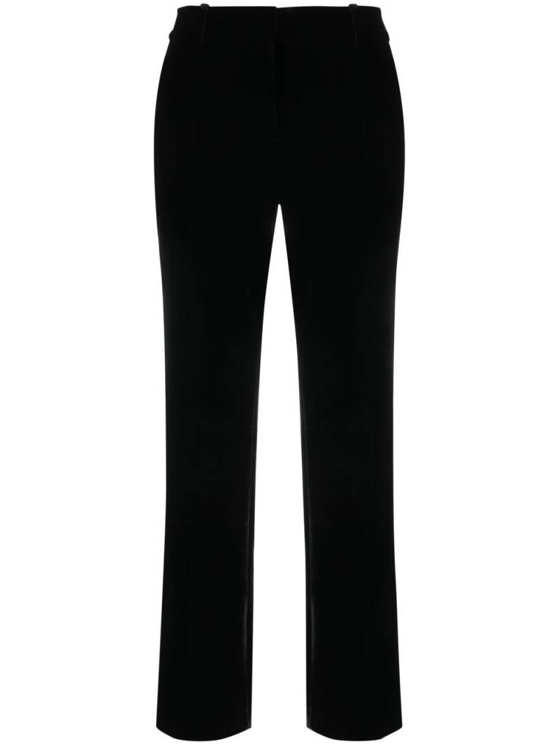 Ermanno Scervino velvet tapered trousers - Black von Ermanno Scervino