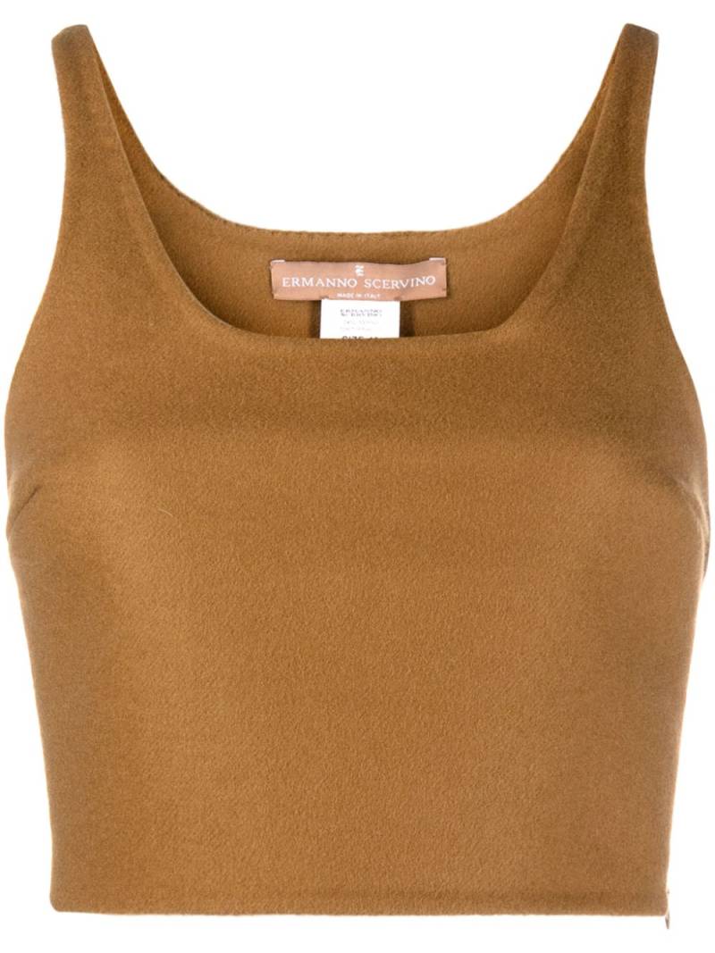 Ermanno Scervino virgin wool cropped top - Brown von Ermanno Scervino