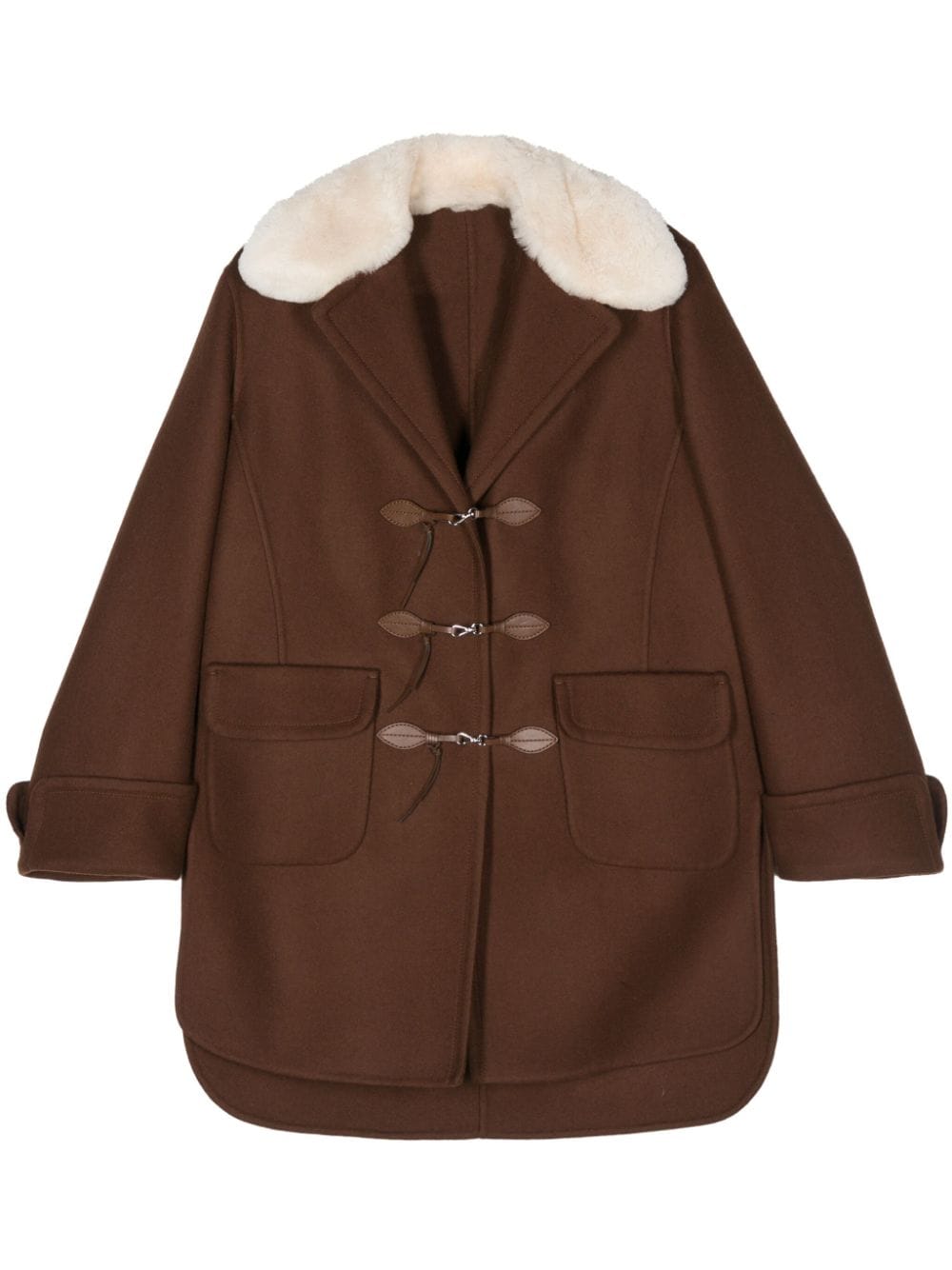 Ermanno Scervino wool coat - Brown von Ermanno Scervino