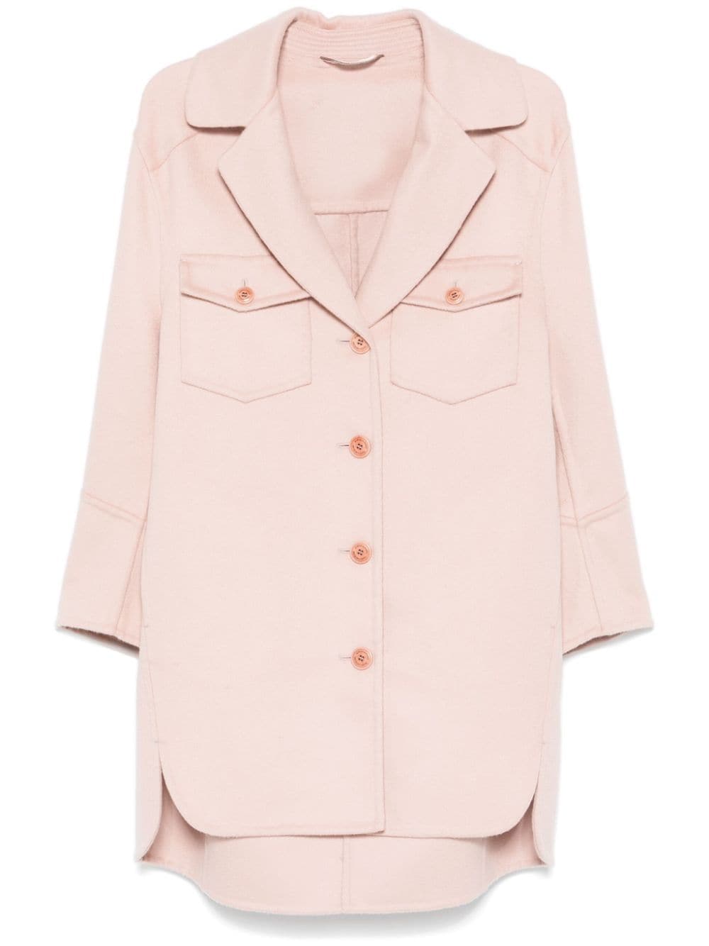 Ermanno Scervino wool coat - Pink von Ermanno Scervino