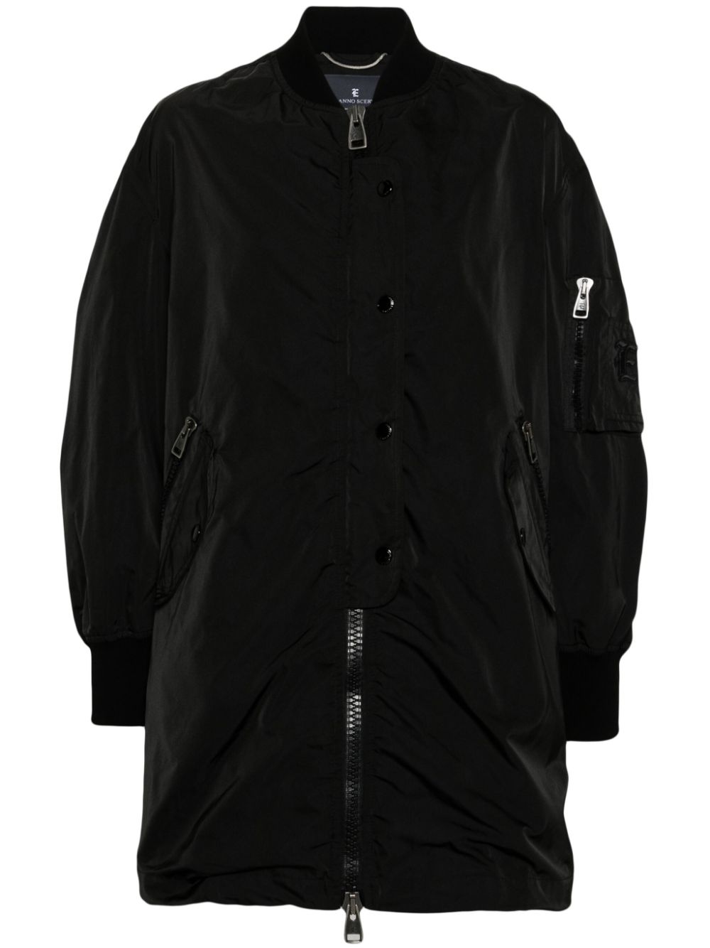 Ermanno Scervino zip-up bomber-style coat - Black von Ermanno Scervino