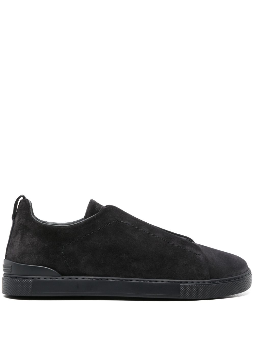 Zegna Triple Stitch suede sneakers - Blue von Zegna