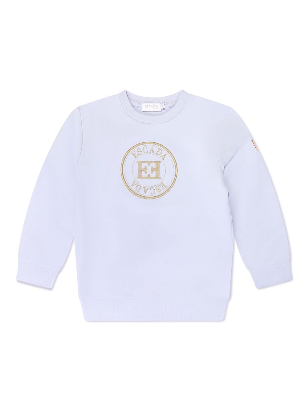 Escada Kids embroidered-logo sweatshirt - Purple von Escada Kids