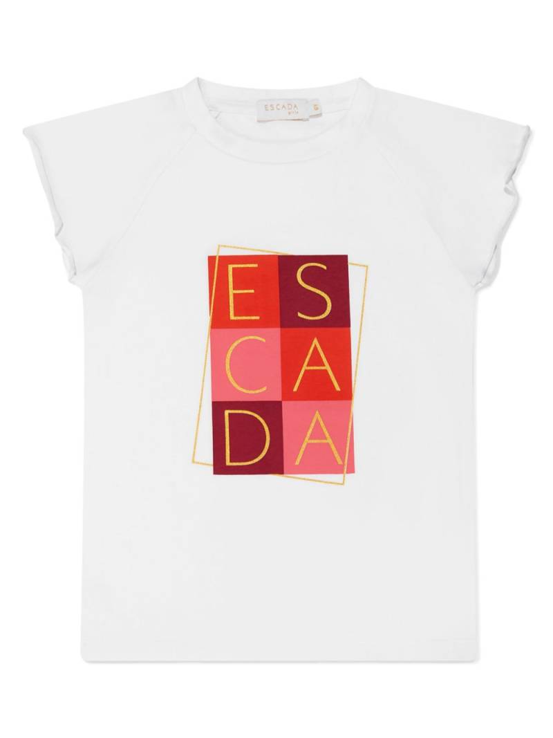 Escada Kids logo-print T-shirt - White von Escada Kids