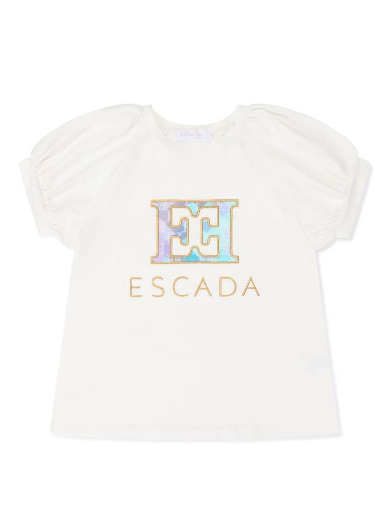 Escada Kids logo-print blouse - White von Escada Kids