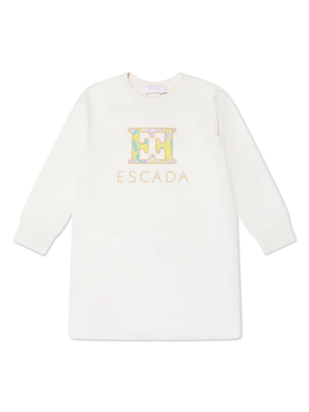 Escada Kids logo-print sweatshirt dress - White von Escada Kids