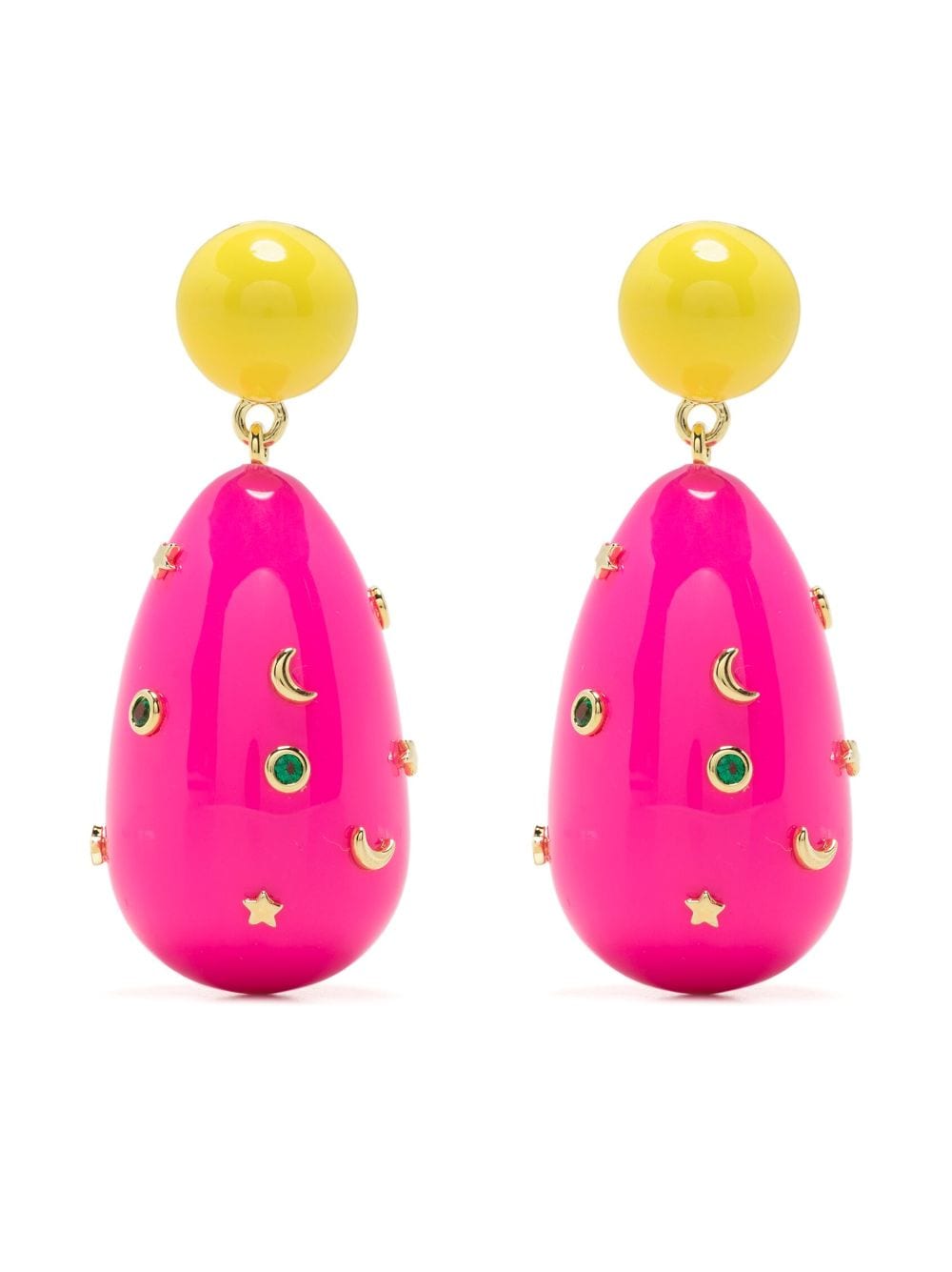 Eshvi Galaxy drop earrings - Pink von Eshvi