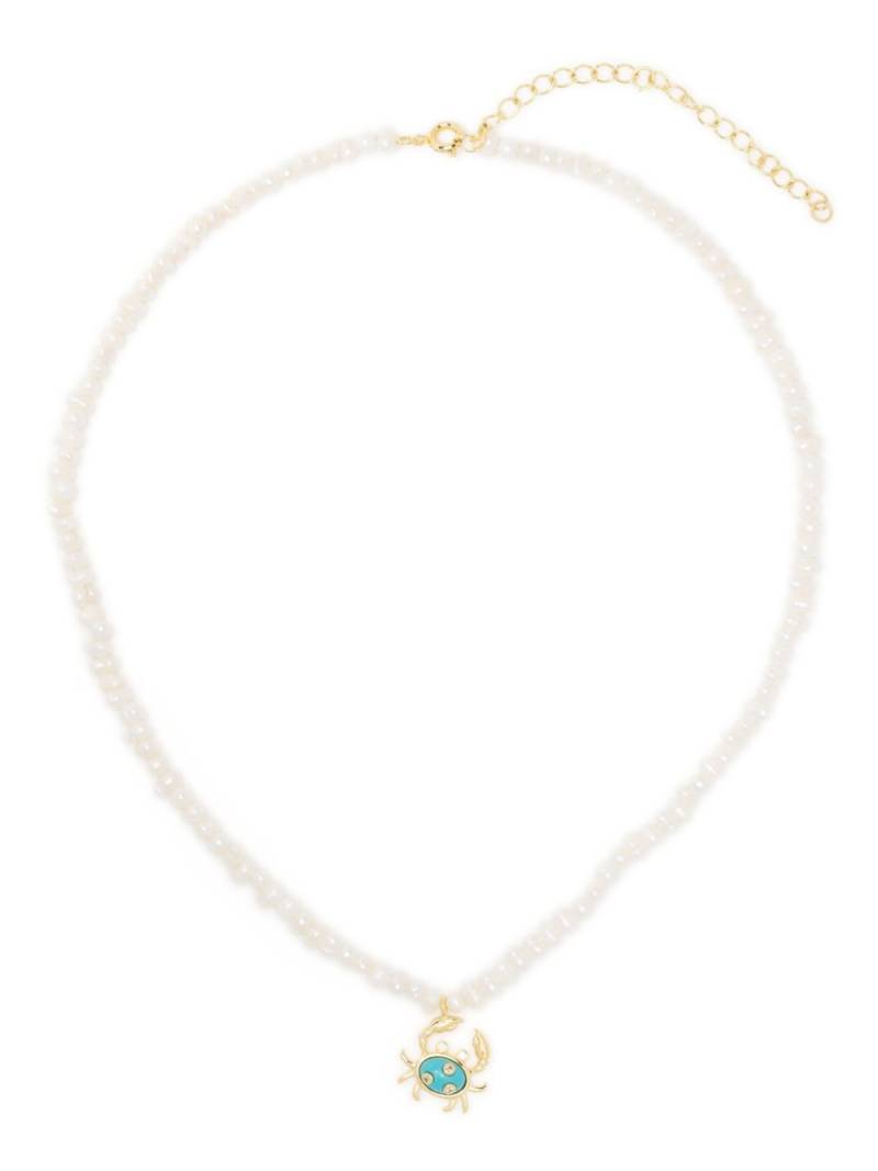 Eshvi pearl crab necklace - Neutrals von Eshvi