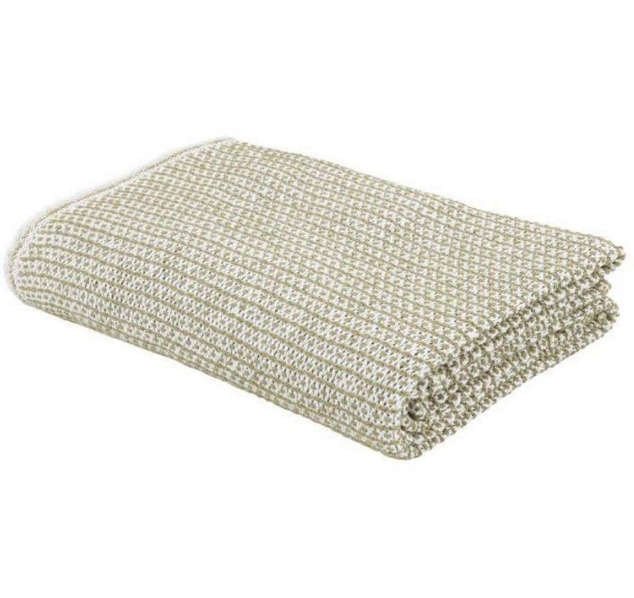 Eskimo Wohndecke »Ascona 150 x 210 cm, Weiss/Olive« von Eskimo