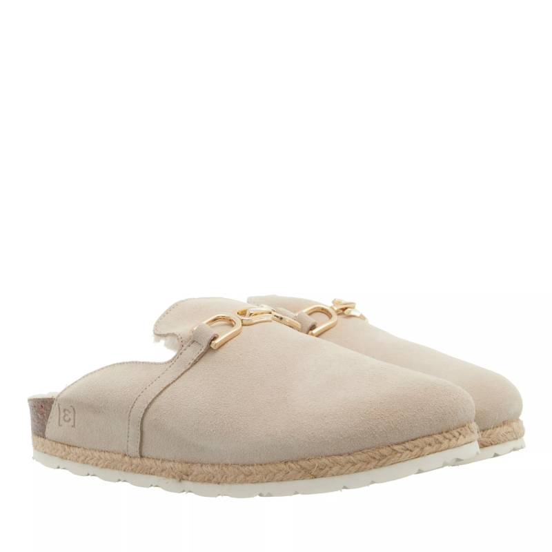 Espadrij l’originale Slipper & Pantoletten - Cloq Velour Chain - Gr. 36 (EU) - in Beige - für Damen von Espadrij l’originale