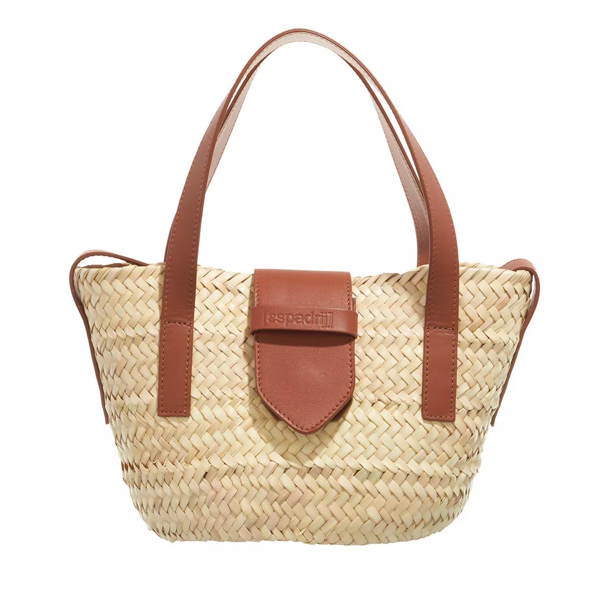 Espadrij l’originale Umhängetasche - Palm Basket Luxe Buckle small - Gr. unisize - in Beige - für Damen von Espadrij l’originale