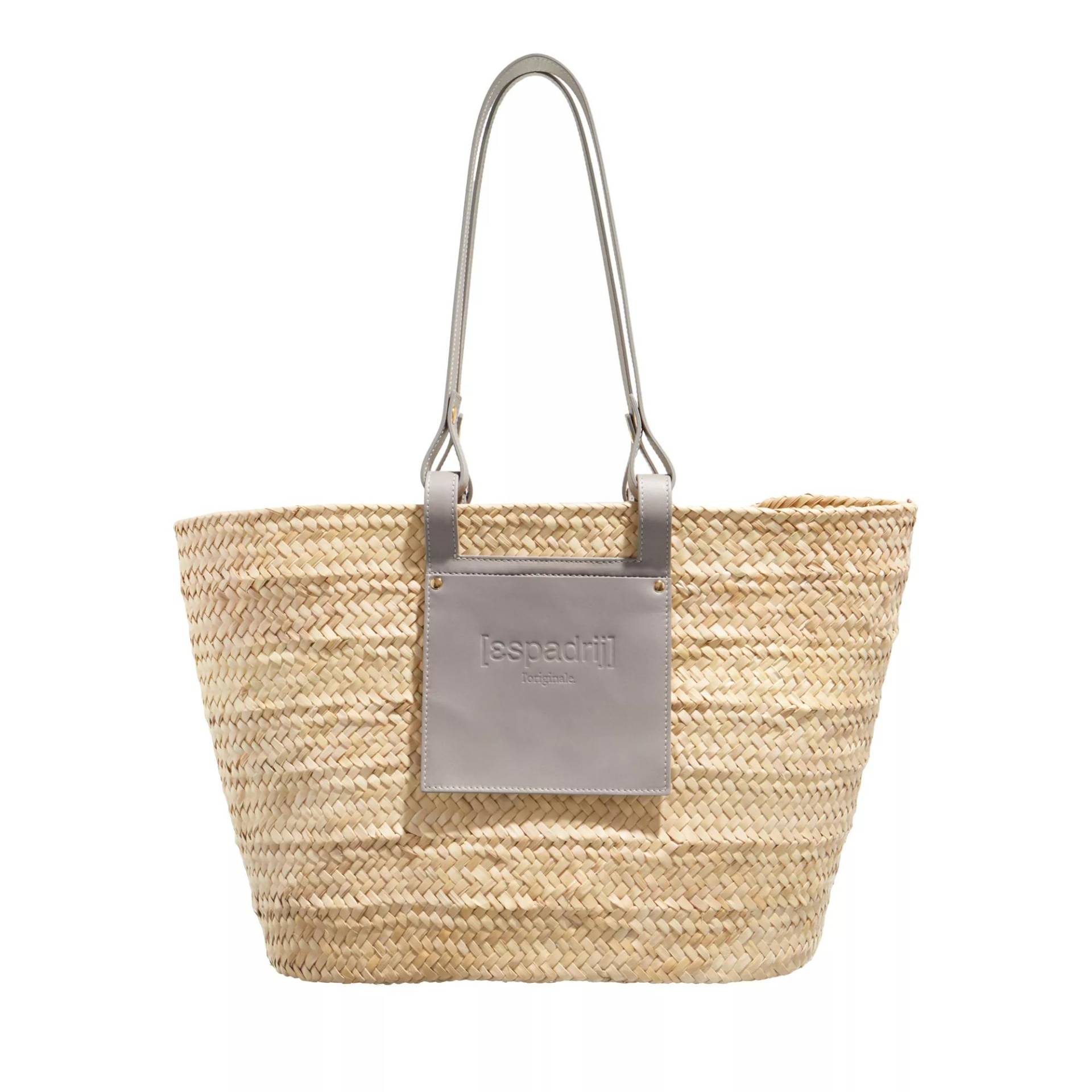 Espadrij l’originale Schultertasche - Palm Basket Luxe Pochet - Gr. unisize - in Beige - für Damen von Espadrij l’originale