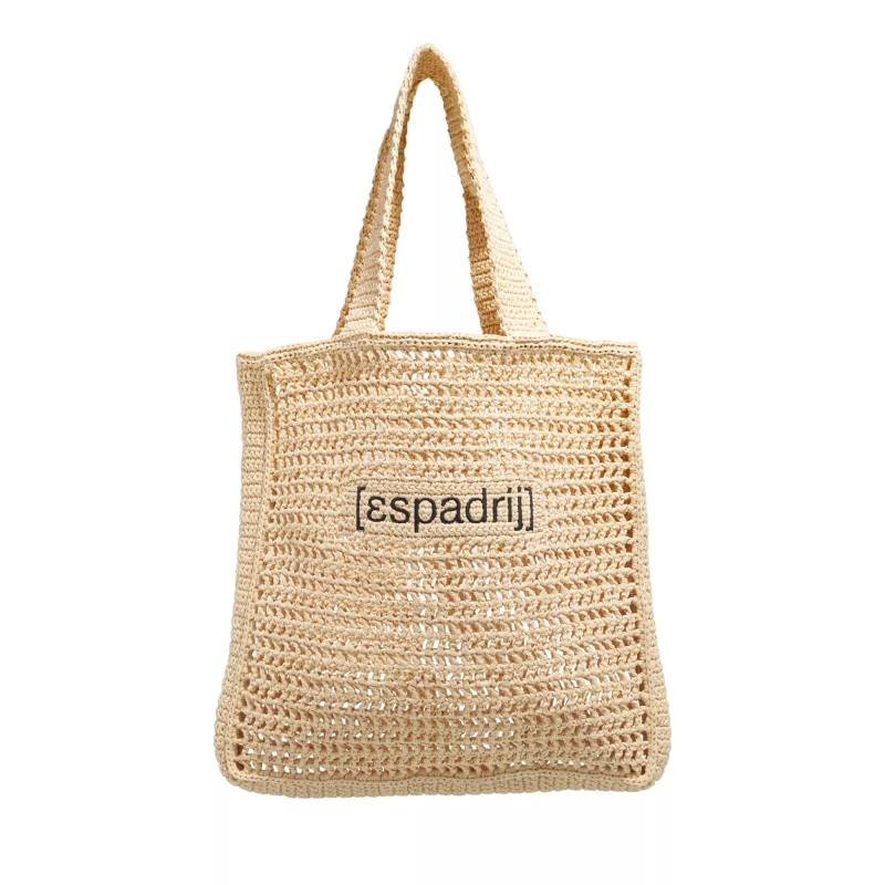 Espadrij l’originale Schultertasche - Rafia Tote - Gr. unisize - in Beige - für Damen von Espadrij l’originale